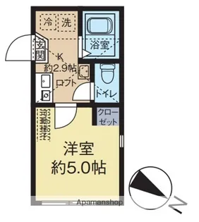 カーサミア追浜【2階】の間取り