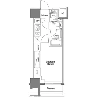 ザ・パークハビオ横浜白楽【3階】の間取り