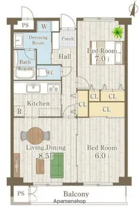 PLENDY上大岡【2階】の間取り