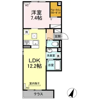 グランド ステラ【1階】の間取り