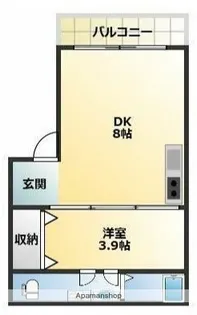 リバーサイド【3階】の間取り
