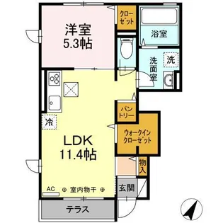 セレスト 弐番館【1階】の間取り