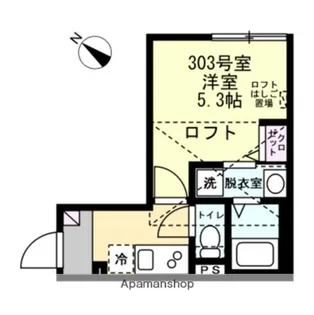 ベイルーム平間【3階】の間取り
