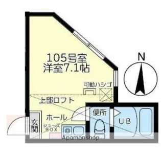 ユナイト山手エマヌエーレ【1階】の間取り