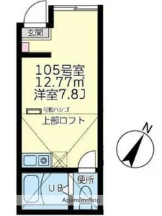 ユナイト新子安プラチナバウム【1階】の間取り