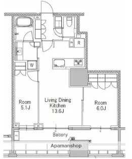 グランドメゾン山下公園【6階】の間取り