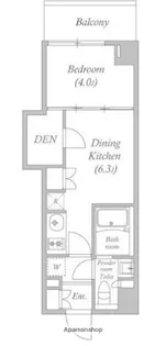 ラクレイス横濱関内【7階】の間取り