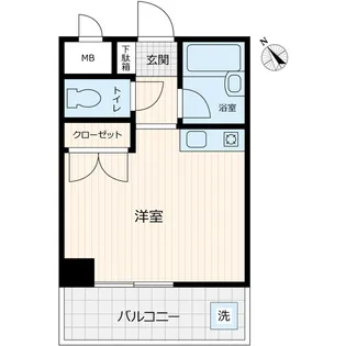 リエス川崎【4階】の間取り