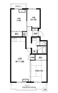 榎ヶ丘社宅【1階】の間取り