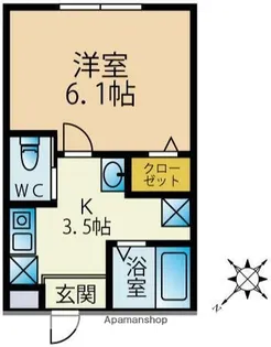 ヴィータ・フェリーチェ【1階】の間取り