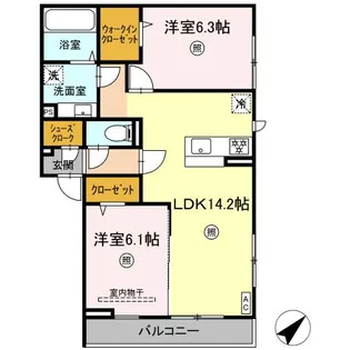 D PAINA 大倉山【3階】の間取り