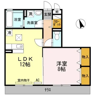 K・FINES A棟【1階】の間取り