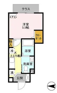 かのえハイム【1階】の間取り