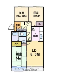 湘南武山シーサイドパーク【4階】の間取り