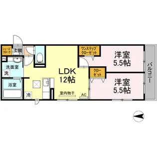 センチュリーハイムあかね台【1階】の間取り