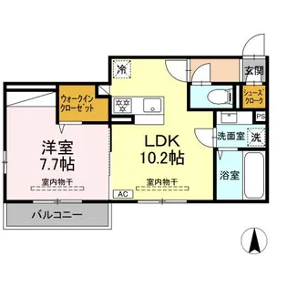 SAME SKY【3階】の間取り