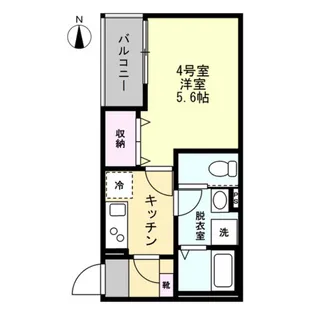 ベイルームスカイ海老名【1階】の間取り