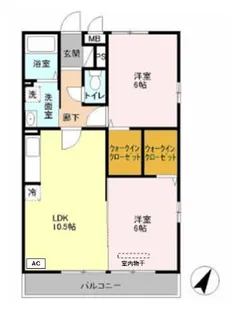 グリーンハイム【2階】の間取り