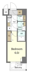 SーRESIDENCE横濱吉野町BURGEON【4階】の間取り