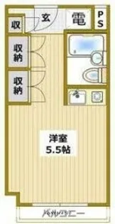 アミティ衣笠【2階】の間取り