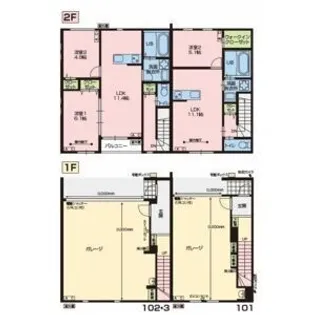 シェブロン・ルージュ【1階】の間取り