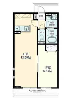ビュータウンK【2階】の間取り