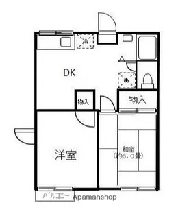 ベルゾーネ大成【1階】の間取り