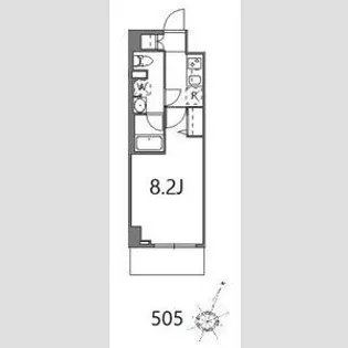 ティーステージジェイアール浜川崎【5階】の間取り