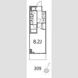 ティーステージジェイアール浜川崎【3階】の間取り