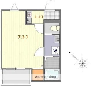 ウェルスフィールド湘南 C棟【2階】の間取り