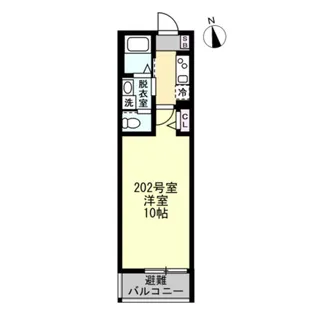 神奈川県藤沢市片瀬3丁目【アパート】の間取り