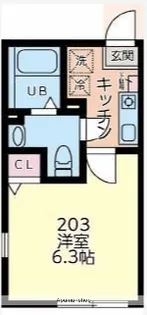 カサ・ソラールさがみ野【2階】の間取り