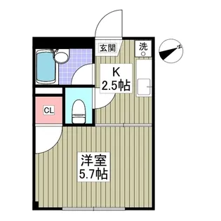 リエス伊勢原【1階】の間取り