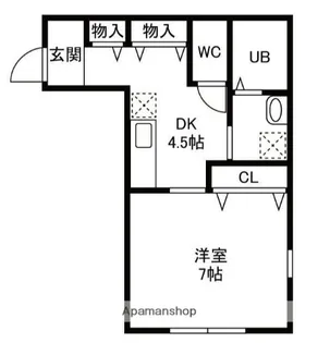 Kクレイン湘南【2階】の間取り