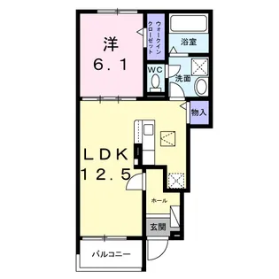 ガーデンコート【1階】の間取り