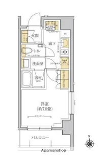 グレーシアフィット横浜【8階】の間取り