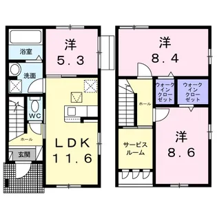 グランツ GLANZ【1階】の間取り