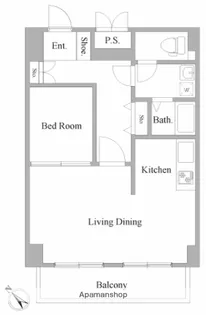 神奈川県伊勢原市田中【マンション】の間取り