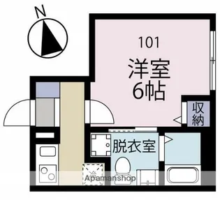 神奈川県横須賀市追浜本町1丁目【アパート】の間取り