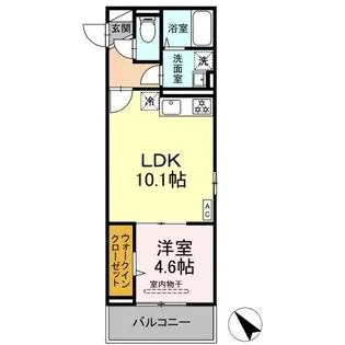 ポール・ヴェール【2階】の間取り