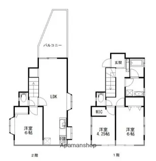 神奈川県茅ヶ崎市平和町【一戸建】の間取り