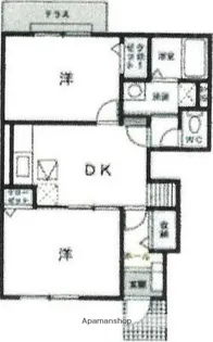 タルタルギーナ 弐番館【1階】の間取り