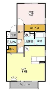 ブラン・サルドセジュールII【2階】の間取り