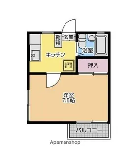 神奈川県横浜市金沢区町屋町【アパート】の間取り