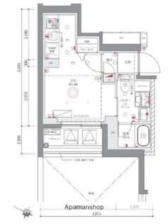 1Rの間取り画像
