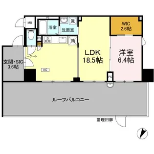 リーラ横浜川和町【2階】の間取り