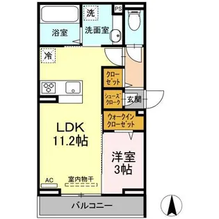 D PAINA 紺屋町【3階】の間取り