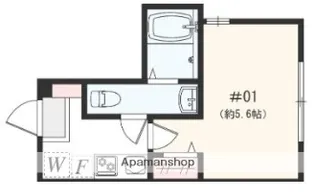 アザーレ・パッシオ矢部A【2階】の間取り