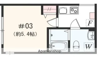 アザーレ・パッシオ矢部B【3階】の間取り