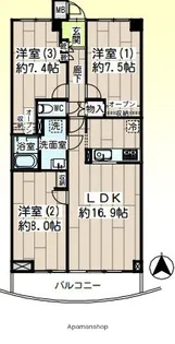 LIVE REST KAWASAKI 515【4階】の間取り